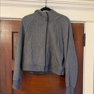 lululemon athletica Gray Zip-Up scuba sweatshirt